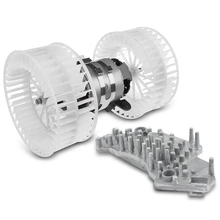 2 Pcs Front HVAC Blower Motor & Resistor Kit