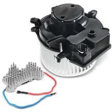 2 Pcs Front HVAC Blower Motor & Resistor Kit