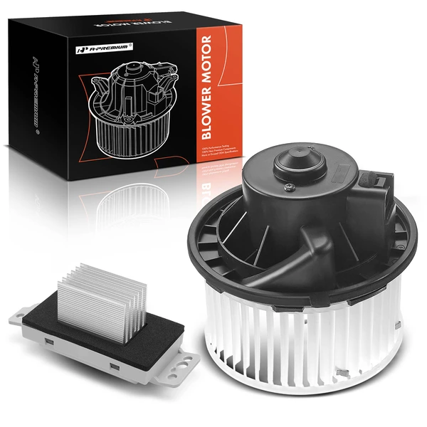 2 Pcs HVAC Blower Motor & Resistor Kit for Chevy Silverado 1500 03-06 2500 GMC Sierra 3500