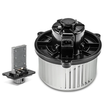 2 Pcs Front HVAC Blower Motor & Resistor Kit