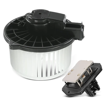 2 Pcs Front HVAC Blower Motor & Resistor Kit