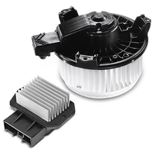 2 Pcs Front HVAC Blower Motor & Resistor Kit