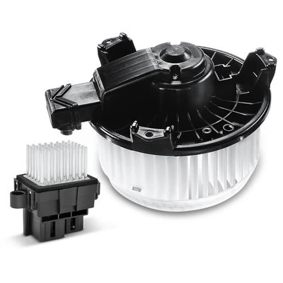2 Pcs Front HVAC Blower Motor & Resistor Kit