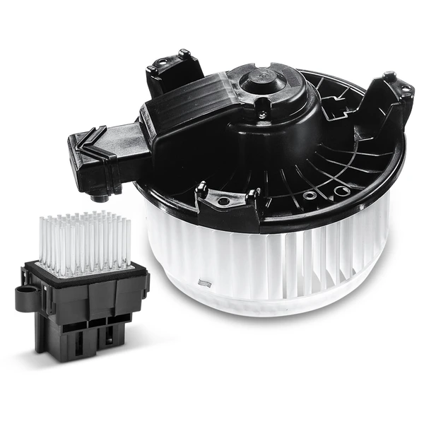 2 Pcs Front HVAC Blower Motor & Resistor Kit for 2006-2011 Cadillac DTS