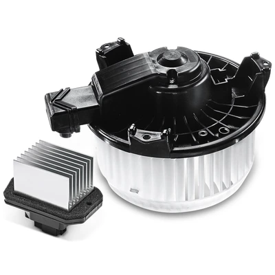 2 Pcs Front HVAC Blower Motor & Resistor Kit