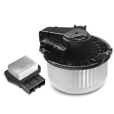 2 Pcs Front HVAC Blower Motor & Resistor Kit