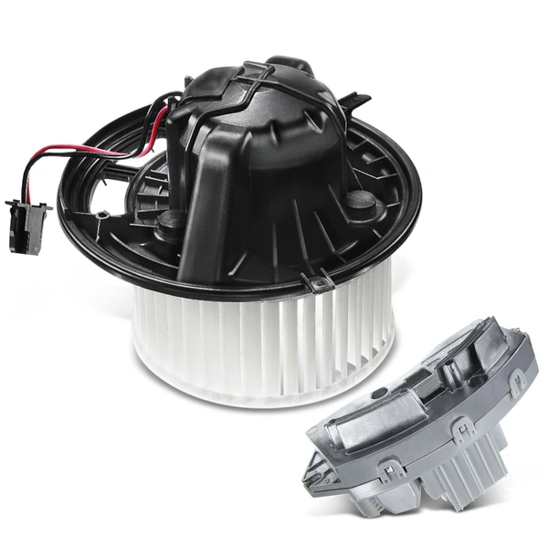 2 Pcs Front HVAC Blower Motor & Resistor Kit for BMW 323i 325i E90 325xi 328i 328xi 330i