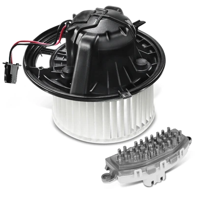 2 Pcs Front HVAC Blower Motor & Resistor Kit