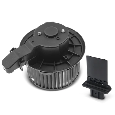 2 Pcs Front HVAC Blower Motor & Resistor Kit