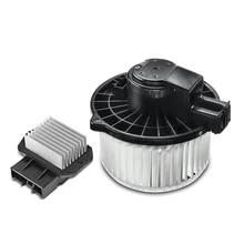2 Pcs Front HVAC Blower Motor & Resistor Kit
