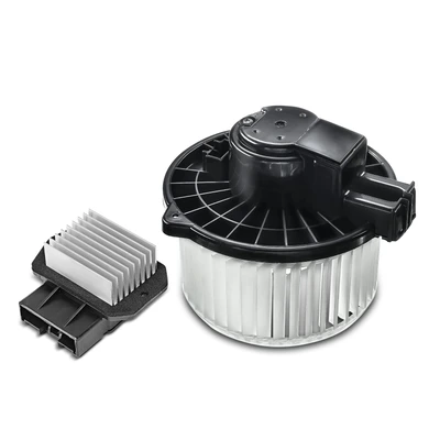 2 Pcs Front HVAC Blower Motor & Resistor Kit