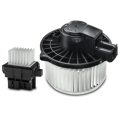 2 Pcs Front HVAC Blower Motor & Resistor Kit