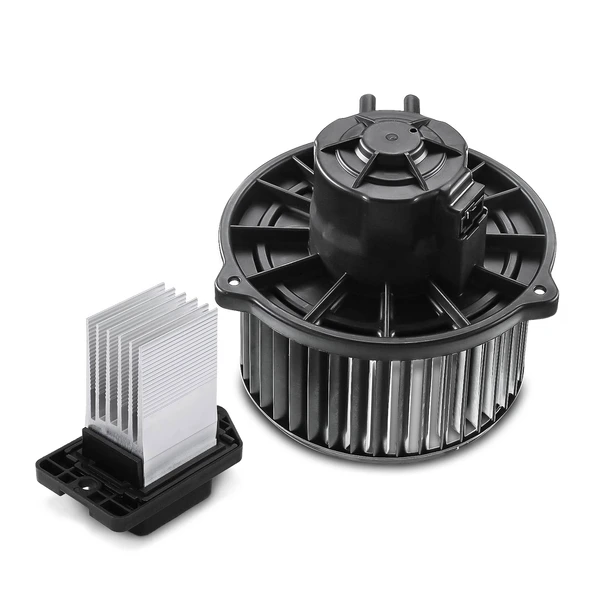 2 Pcs Front HVAC Blower Motor & Resistor Kit for 2010-2013 Hyundai Genesis Coupe
