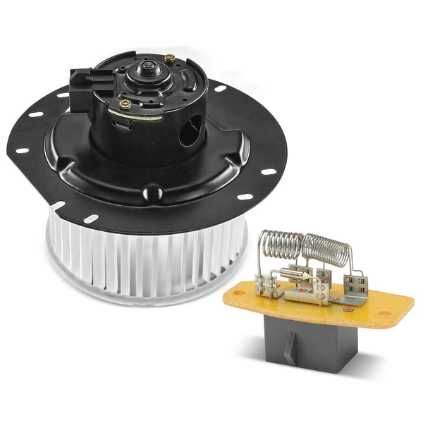 2 Pcs Rear HVAC Blower Motor & Resistor Kit for Ford E150 E-250 E-350 E-450 Super Duty