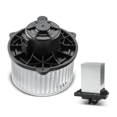 2 Pcs Front HVAC Blower Motor & Resistor Kit