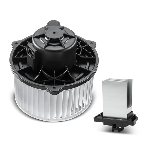 2 Pcs Front HVAC Blower Motor & Resistor Kit for 2011-2013 Hyundai Equus