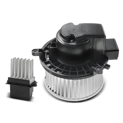 2 Pcs Rear HVAC Blower Motor & Resistor Kit