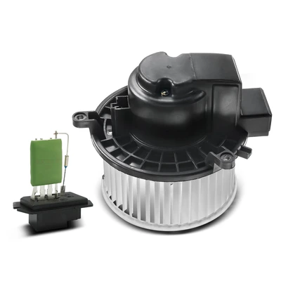 2 Pcs Rear HVAC Blower Motor & Resistor Kit