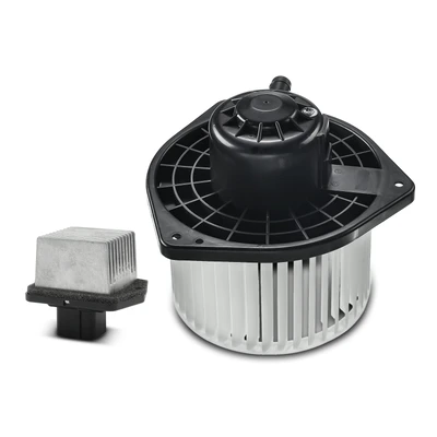 2 Pcs Front HVAC Blower Motor & Resistor Kit