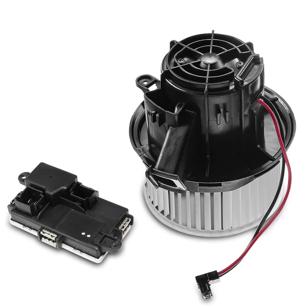 2 Pcs Front HVAC Blower Motor & Resistor Kit for Mercedes-Benz C300 C350 C63 AMG E350