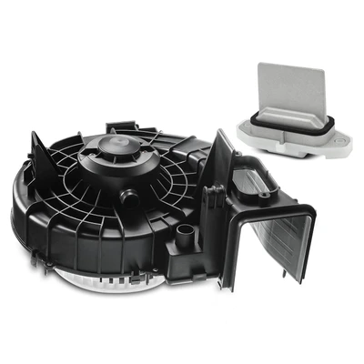 2 Pcs Front HVAC Blower Motor & Resistor Kit