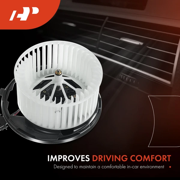 2 Pcs Front HVAC Blower Motor & Resistor Kit for VW Golf Jetta Passat Tiguan Audi A3 09-13