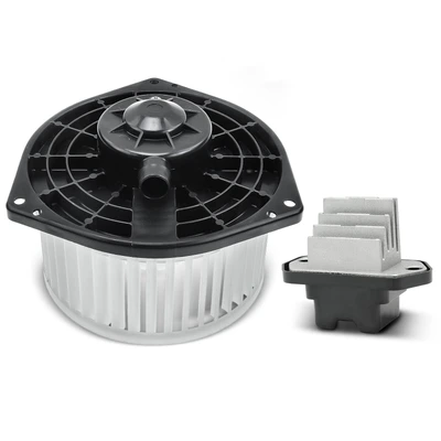 2 Pcs Front HVAC Blower Motor & Resistor Kit