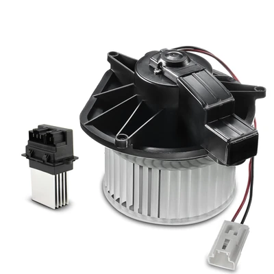 2 Pcs Front HVAC Blower Motor & Resistor Kit