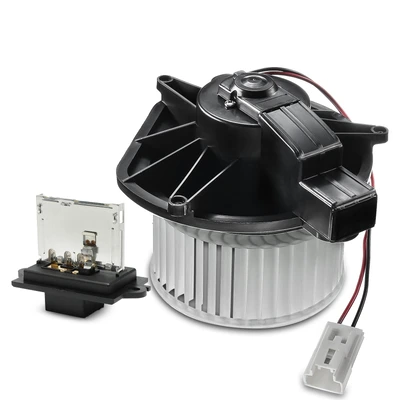 2 Pcs Front HVAC Blower Motor & Resistor Kit