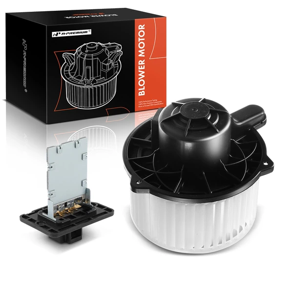 2 Pcs Front HVAC Blower Motor & Resistor Kit for 2013-2017 Hyundai Santa Fe Sport