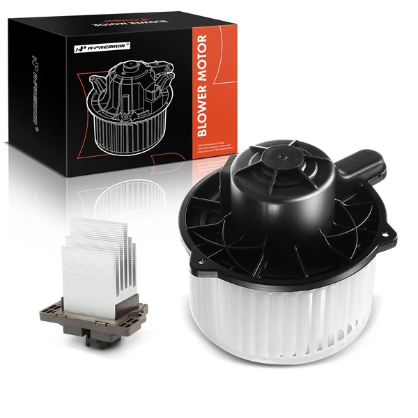 2 Pcs Front HVAC Blower Motor & Resistor Kit for 2010-2012 Hyundai Santa Fe