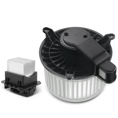 2 Pcs Front HVAC Blower Motor & Resistor Kit