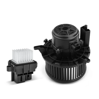 2 Pcs HVAC Blower Motor & Resistor Kit