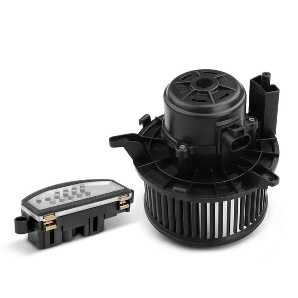 2 Pcs Front HVAC Blower Motor & Resistor Kit for Chevrolet Traverse Buick 2013-2017 GMC