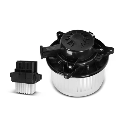 2 Pcs Front HVAC Blower Motor & Resistor Kit