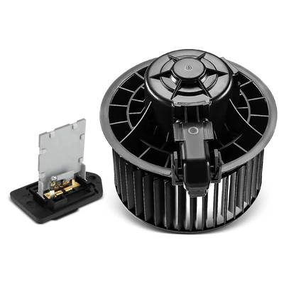 2 Pcs Front HVAC Blower Motor & Resistor Kit