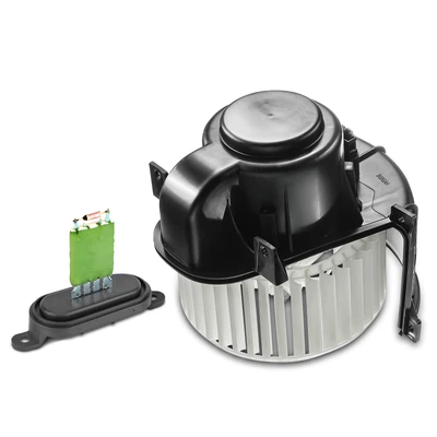2 Pcs Front HVAC Blower Motor & Resistor Kit