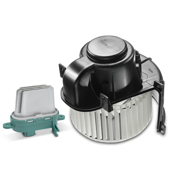 2 Pcs Front HVAC Blower Motor & Resistor Kit for 2004-2010 Volkswagen Touareg
