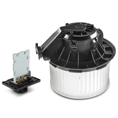 2 Pcs Front HVAC Blower Motor & Resistor Kit