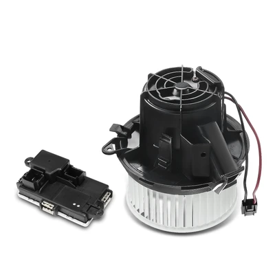 2 Pcs Front HVAC Blower Motor & Resistor Kit