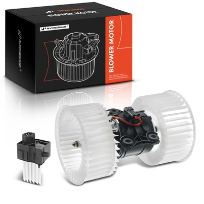 2 Pcs Front HVAC Blower Motor & Resistor Kit