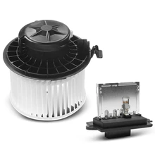 2 Pcs Front HVAC Blower Motor & Resistor Kit