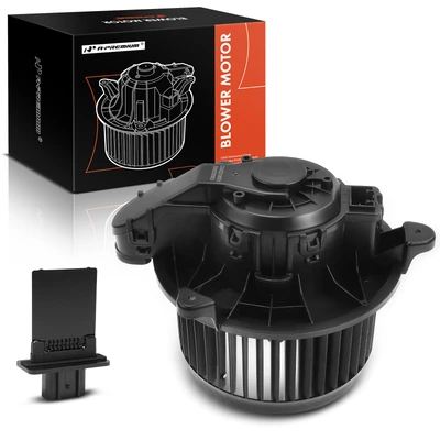 2 Pcs Front HVAC Blower Motor & Resistor Kit