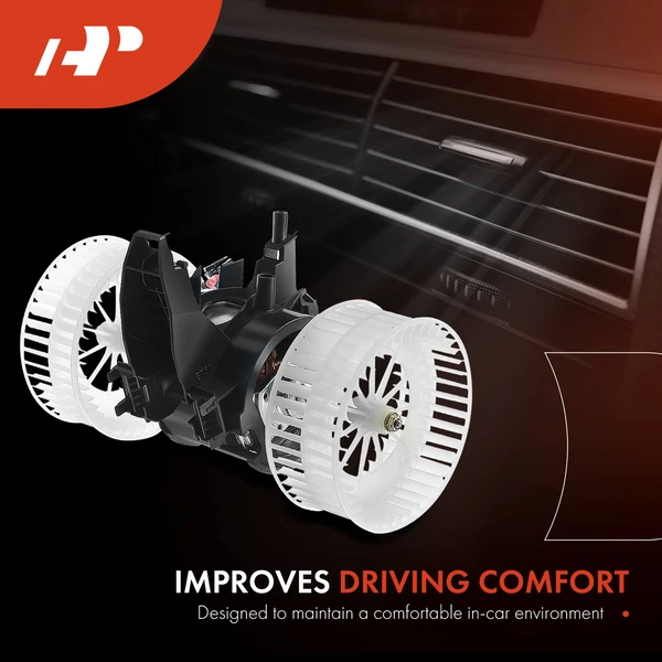 2 Pcs Front HVAC Blower Motor & Resistor Kit for BMW E60 525i 2004-2007 525xi 528i M5