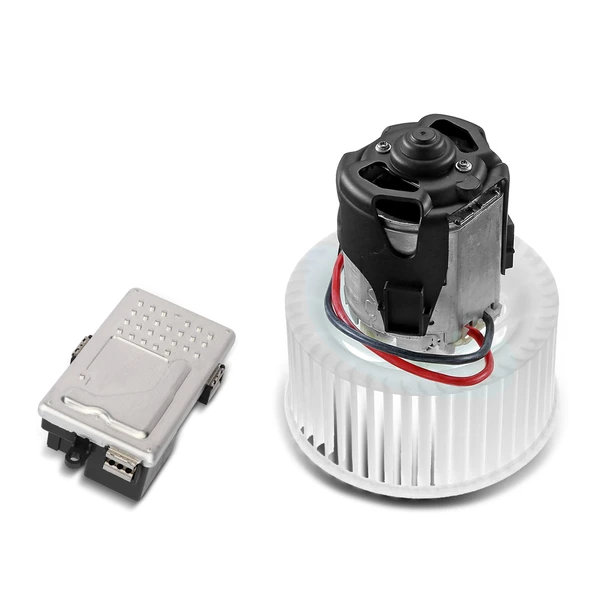 2 Pcs Front HVAC Blower Motor & Resistor Kit for BMW 528i 2011-2016 535d 535i 550i 640i