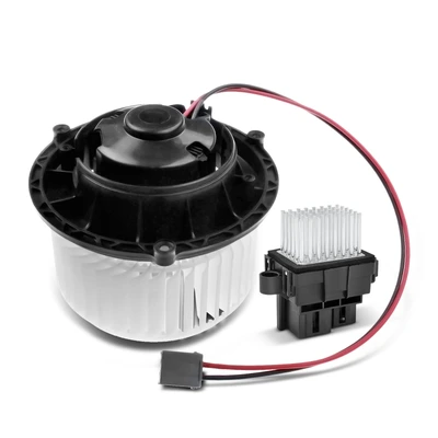 2 Pcs Front HVAC Blower Motor & Resistor Kit