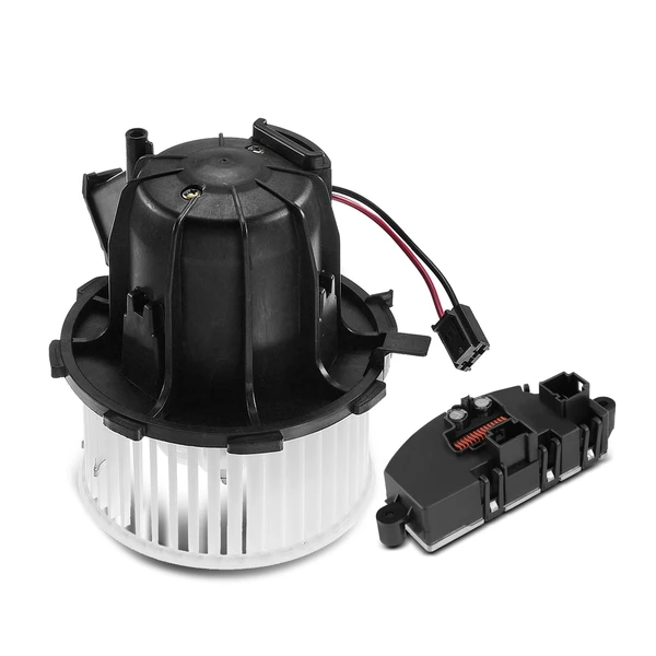 2 Pcs Front HVAC Blower Motor & Resistor Kit for Audi A4 Quattro 13-16 A5 Q5 S4 S5 SQ5