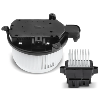 2 Pcs HVAC Blower Motor & Resistor Kit