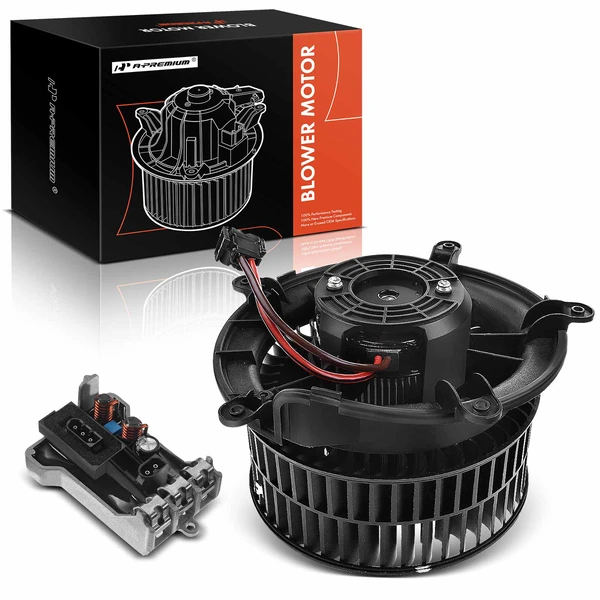 2 Pcs Front HVAC Blower Motor & Resistor Kit for BMW E65 745i 750i 760i E66 745Li 750Li