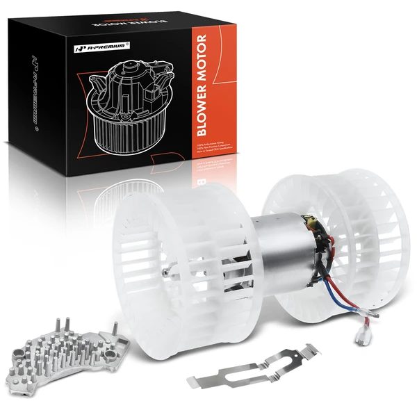 2 Pcs HVAC Blower Motor & Resistor Kit for Mercedes-Benz C124 E320 E420 1994-1995